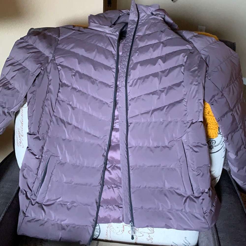 Purple puffy coat